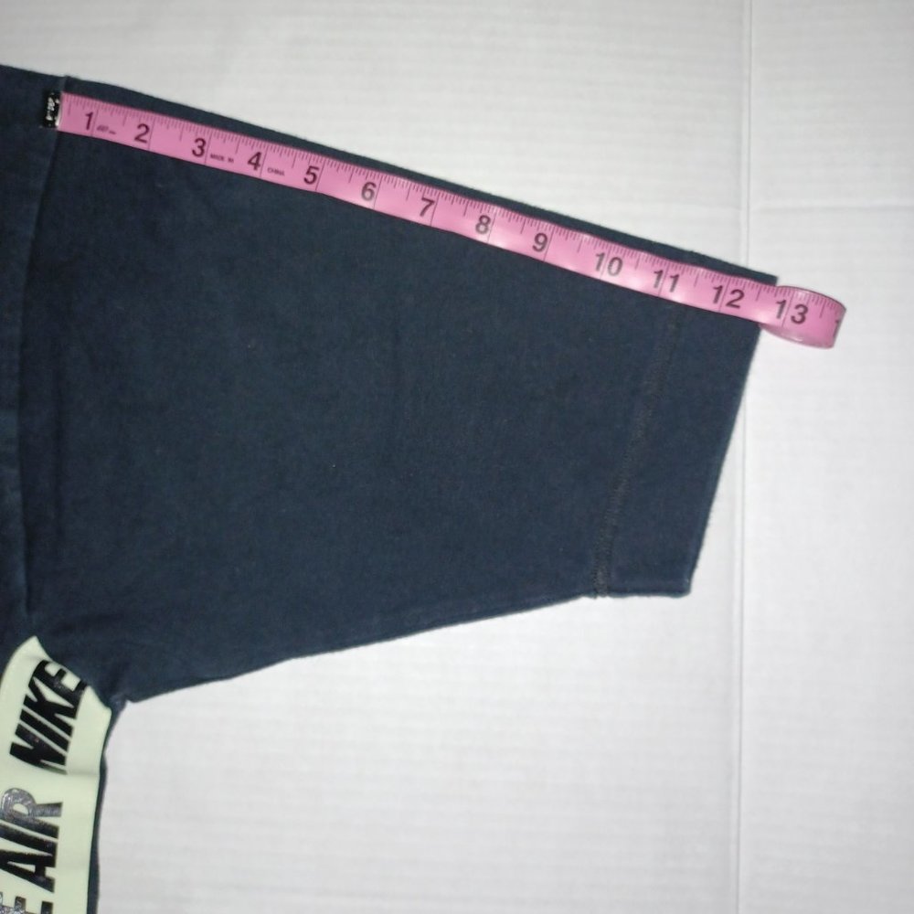 NIKE AIR WOMEN'S 100% COTTON BLACK HEAVY WEIGHT T SHIRT - Picture 6 of 10